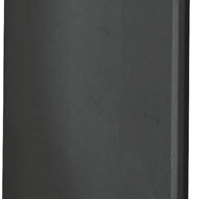 Piastra terminale Hager BR 65×100mm coperchio 80mm senza alogeno nero 