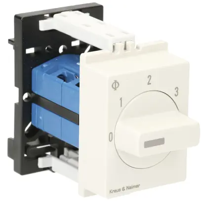 Interruttore rotativo AMD K&N, 10A/440V 5/1L, manopola grc, "0-1-2-3" 