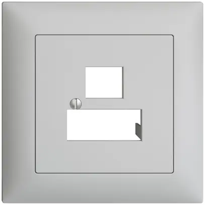 Kit frontale INC EDIZIOdue grigio chiaro 88×88mm 3×RJ45 