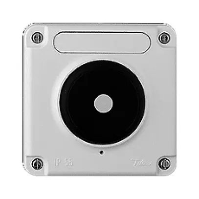Couvercle FH NAP/NUP noir avec membrane, avec plaquette indic. 