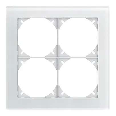 Telaio di cop. EDIZIOdue prestige 2×2 vetro bianco 