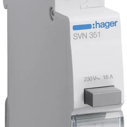 Pulsante INS Hager 16A 230V 1 chiusura 1 apertura 0 invertitore grigio 1UM 