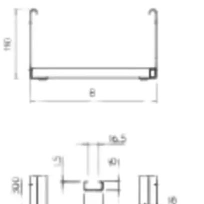 Échelle de câble Bettermann LG 110×400×3000mm perforée galvanisée en continu 