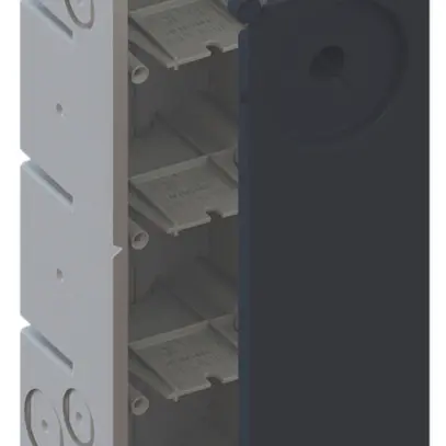 Boîtier ENC AGRO 4×1 650°C avec couvercle de protection, M20/25, gris 