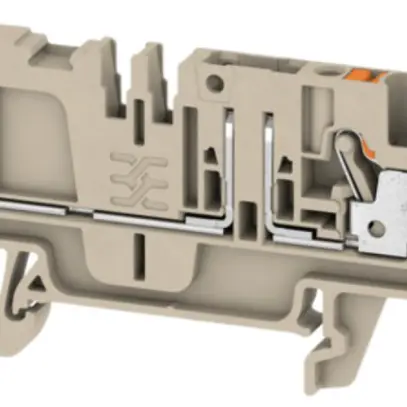 Borne de test sectionnable Weidmüller ADT W/O PUSH IN 2.5mm² 3 connex.TS35 beige 