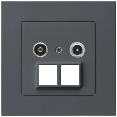 Prise multimédia ENC kallysto.pro R/TV 23dB 2GHz anthracite 