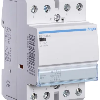 Contattore AMD Hager 230VAC 0 chiusura 4 apertura 63A 3UM 