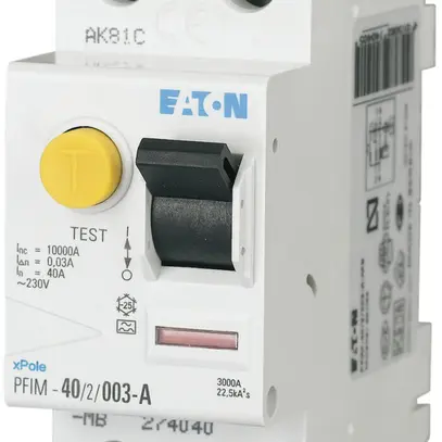 Fehlerstromschutzschalter Eaton PFIM 2P 25A 30mA Typ A 