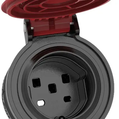 Prise mobile ELBRO T25 IP55 caoutchouc noir 