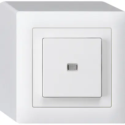 Pulsante luminoso AP kallysto AR/2L bianco 