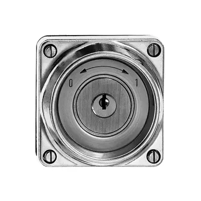 Contact pivot. INC hum.0<-->1 Al nature avec serrure de sûreté 