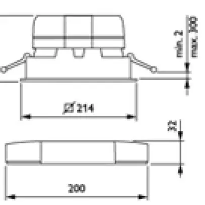 Plafonnier LED INC LuxSpace Compact Square DN572B LED24S/840 PSU-E C WH 
