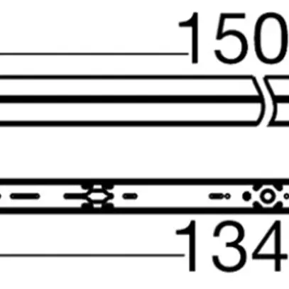 LED-Lichtleiste SLV BATTEN P 48W 7250lm 830/840/850 EM3h 1500mm weiss 
