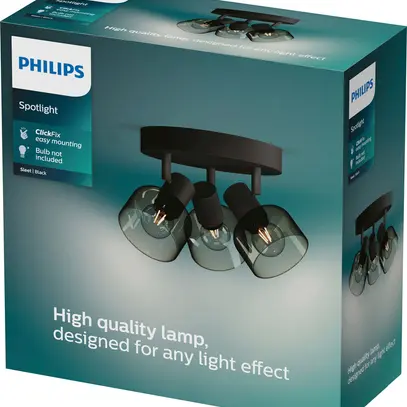 Spot Philips Sleet E14 5×25W 220×211mm noir 