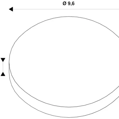 Zoccolo di montaggio del distanziatore SLV per lampada AP NAUTILUS, Ø96×17mm, ne 