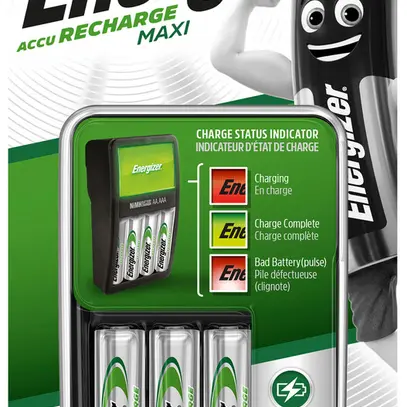 Caricabatterie Energizer Maxi Charger + 4 AA batterie 2000mAh 