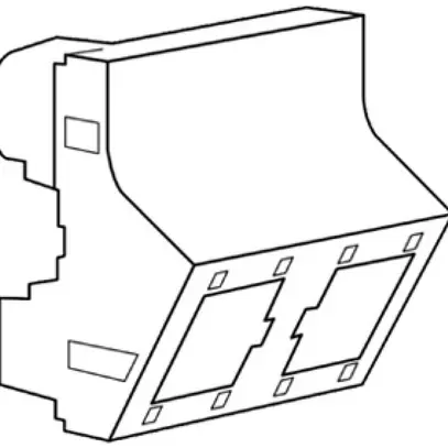 Supporto inserto ATO Freenet 2×RJ45 magnesio 