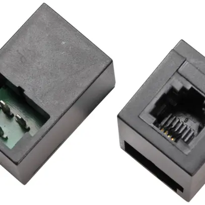 Adattatore diretto TT83f/RJ11f UTP, nero 