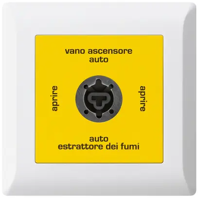Interruttore a chiave INS kallysto.line per estrattore fumi italiano bianco 