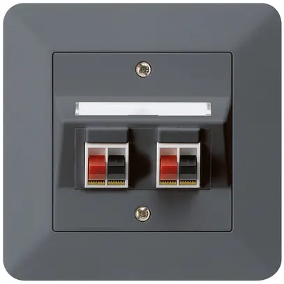 Presa INC audio kallysto.trend 2×antracite morsetto per 2 altoparlante 