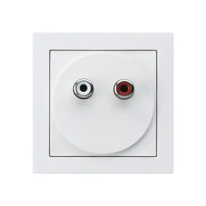 Anschlussdose kallysto A Audio RCA weiss 