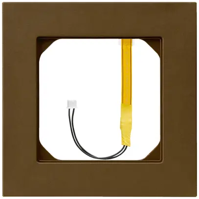 Telaio di copertura kallysto.pro 1×1 marrone per illuminazione angolo blu 