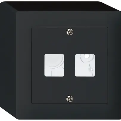 Kit frontale AP kallysto Q per 2 moduli nero 