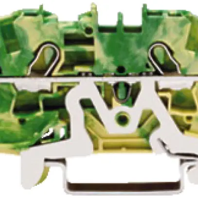 Borne de passage WAGO TOPJOB S 4mm² 4L vert/jaune série 2004 