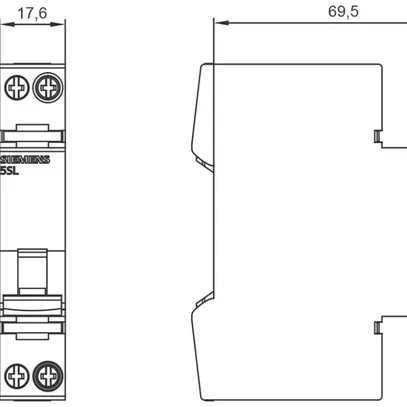 Disgiuntore Siemens SENTRON 5SL6 COM 1LN C-25A 6kA 1UM RF 