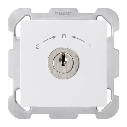 Contatto rotativo INC 1>0<2 bianco KAL con serratura Kaba 8 