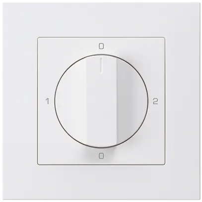 Interruttore rotativo INC kallysto.pro 2/1L bianco con manopola 
