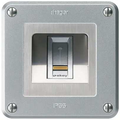 Lecteur d'empreintes digitales NUP Hager ekey robusto C aluminium 