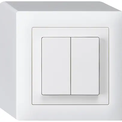Poussoir AP kallysto 2×AR/1L blanc 
