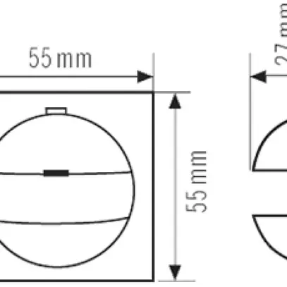 Cadre ESYLUX IP20 FED pour MD 180i-CH, PD 180i-CH blanc 