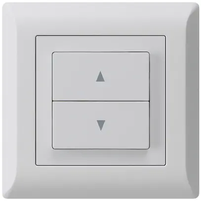 Pulsante per tapparelle INC kallysto.line con 2 tasti di comando gris clair 