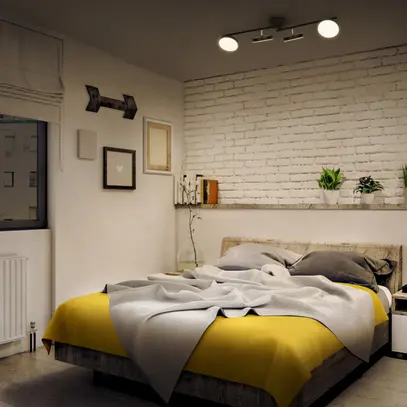 LED-Spot LEDVANCE Decor Moon 21W 1120lm 830 810×120×119mm schwarz 4×Spot 