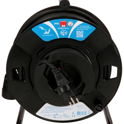 Enrouleur de câble MH maxReeL 1×T13 3×1.5mm² 50m IP55 noir 