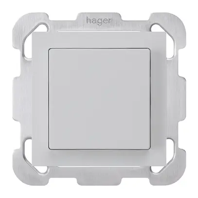 Interrupteur ENC kallysto 6/1L gris clair avec plaque de fixation 