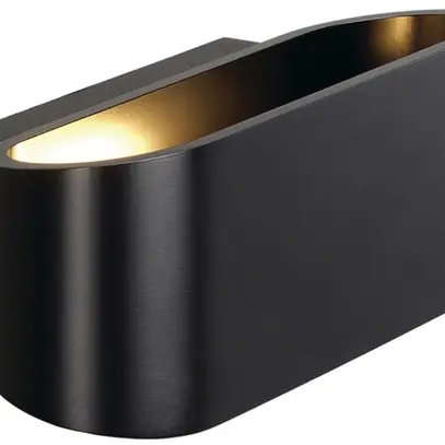 Lampada a muro SLV OSSA, R7s 100W up/down ovale IP20 nero 