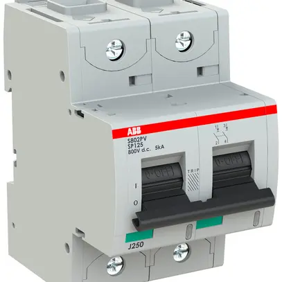 Disgiuntore ABB S802PV-SP125 2P 800VDC 125A 5kA 3UM 