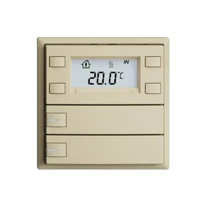 Pulsante RTH INC KNX 2×EDIZIOdue F vanille, con LED RGB 