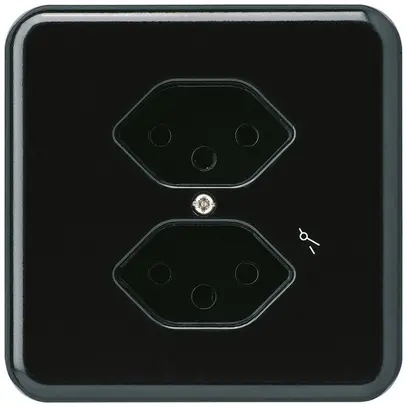 Presa INC basico 2×tipo 13S nero per BOMI 