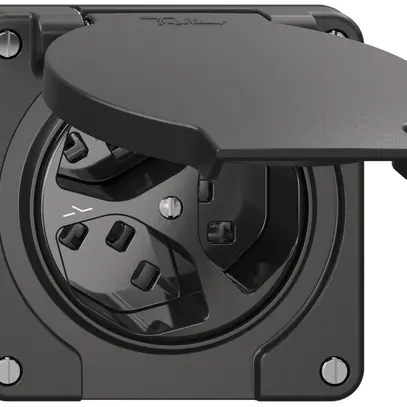 Presa NEVO N.CO, 3×T23, IP21, 1×separato, nero 