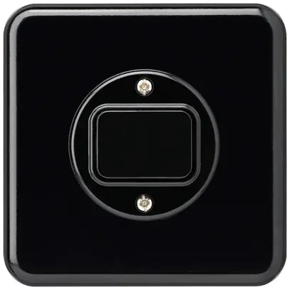Contatto pulsante INC basico C/2L nero 