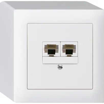 AP-Dose kallysto 2×RJ45u parallel weiss 