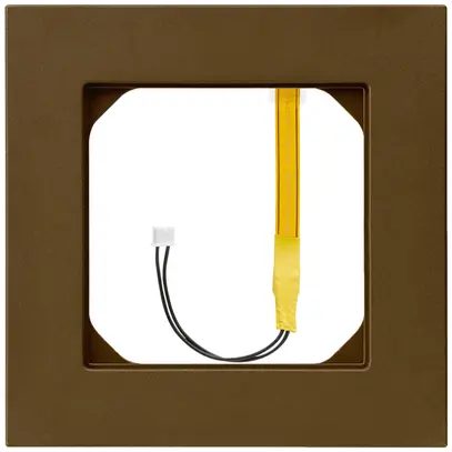Telaio di copertura kallysto.pro 1×1 marrone per illuminazione angolo verde 