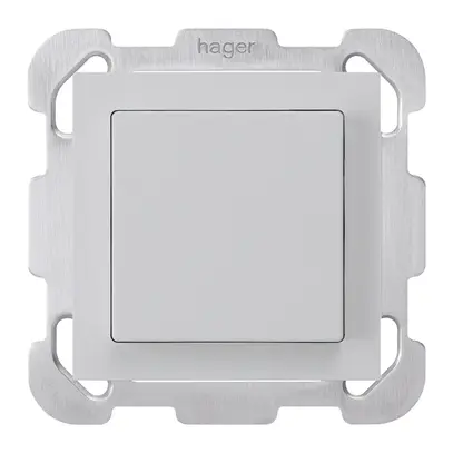 Interrupteur ENC kallysto 3/1L gris clair avec plaque de fixation 