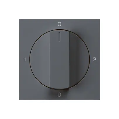 Kit frontale per interruttore rotativo S2 60×60mm kallysto 0-1-0-2 antracite 