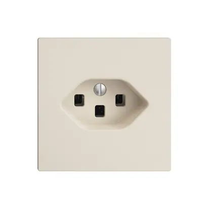 Presa INC EDIZIOdue T23 16A crema, con morsetti innest. 