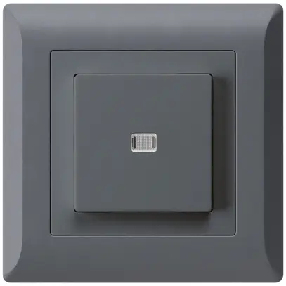 Interruttore pulsante luminoso INC kallysto.line 6/1P antracite 